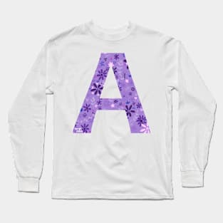 Letter A Long Sleeve T-Shirt